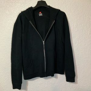 Black zip up jacket